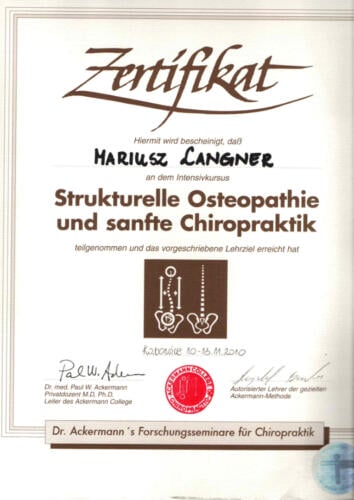 certyfikat Mariusz Langner 6