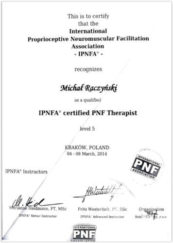 certyfikat Michał Raczyński 9