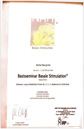 certyfikat Michał Raczyński 7