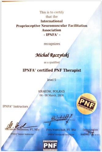 certyfikat Michał Raczyński 5